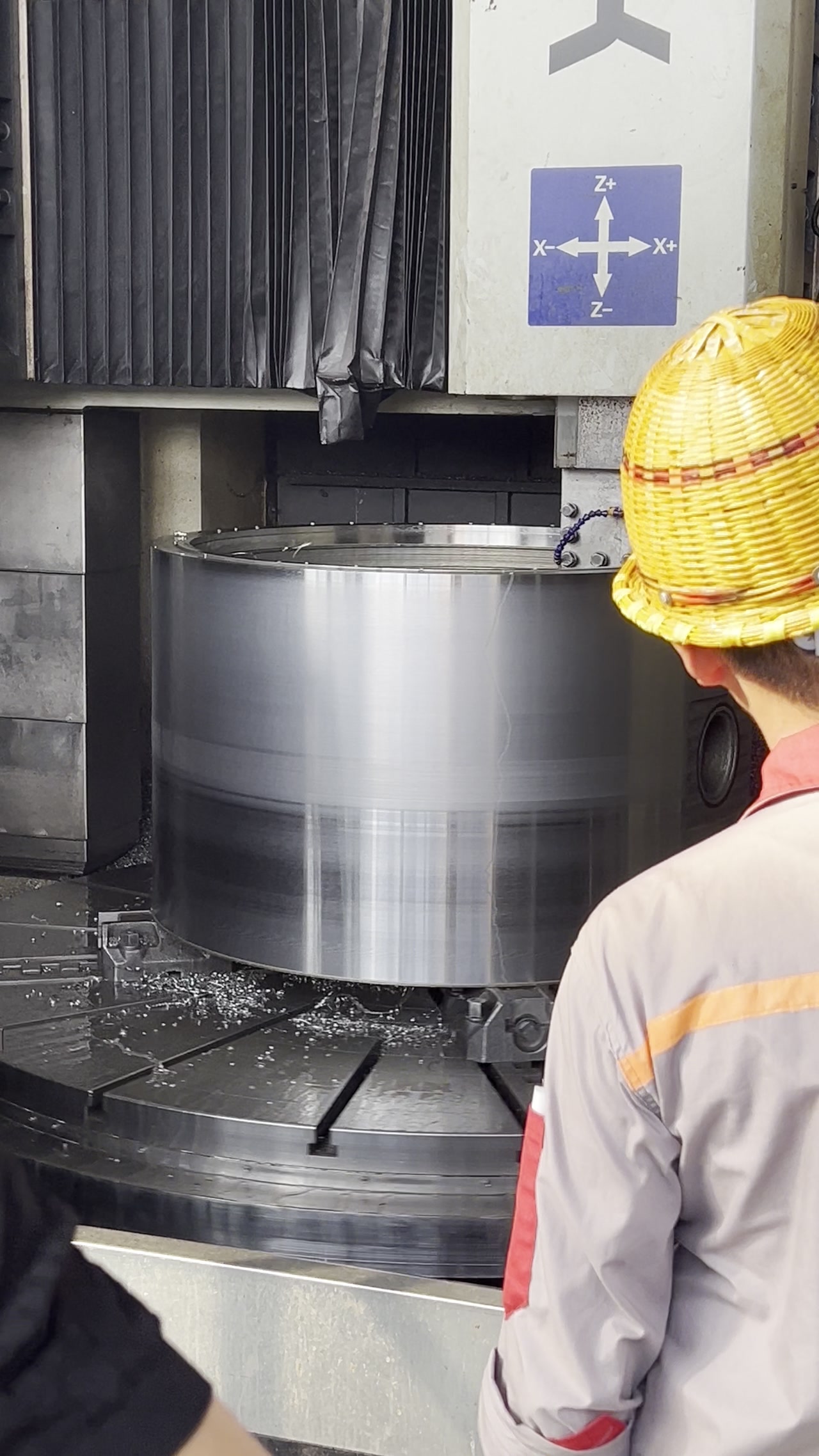 Machining operation close-up